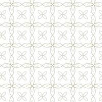 moderne naadloze vectorillustratie. lineaire gouden patroon op een witte achtergrond. sierpatroon voor folders, drukwerk, behang, achtergronden vector