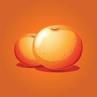 oranje fruit gratis vector