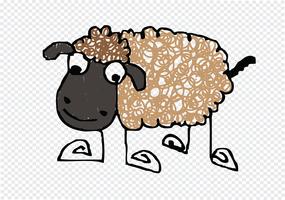 schapen cartoon symbool teken vector