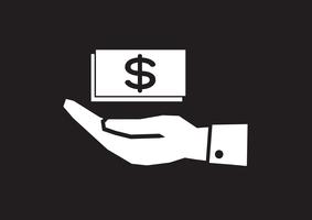 Hand Dollar-pictogram vector