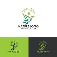 blad natuur logo vector