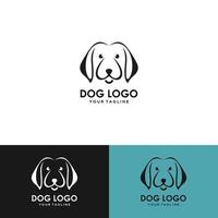 kat en hond in poot logo ontwerp inspiratie vector