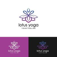 lotusbloem logo abstract beauty spa salon cosmetica merk lineair. lus blad logo vector luxe mode ontwerpsjabloon.