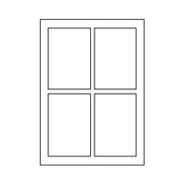 venster pictogram symbool teken vector
