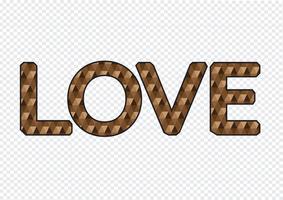 LIEFDE lettertype voor Valentijnsdag kaart vector