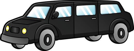 limo cartoon clipart gekleurde illustratie vector