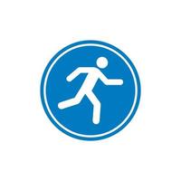 running man, atletiek, marathon, zomersport, run pictogram geïsoleerd op een witte achtergrond. vector