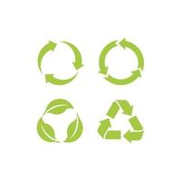 recycle recycling symbool. vectorillustratie. geïsoleerd op een witte achtergrond. vector