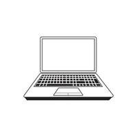 laptop icon.laptop vector pictogram illustratie