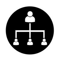 mensen netwerkpictogram vector