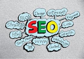 SEO idee SEO zoekmachine optimalisatie vector