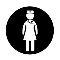 Stewardess pictogram vector