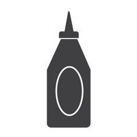 flessenketchup pictogram vector