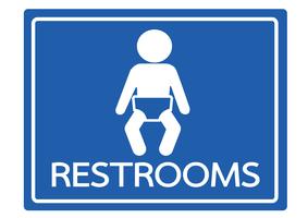 Pictogram kind toilet pictogrammen vector