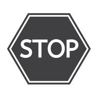 Stoptekenpictogram vector