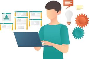 website ontwikkeling ui designer vector