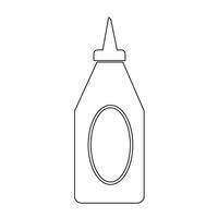 flessenketchup pictogram vector