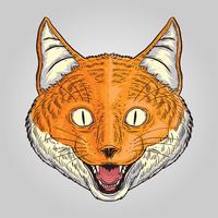 Fox Smilley dierlijke vector