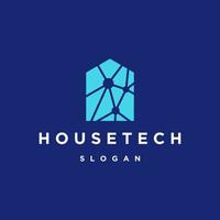 huis technologie digitaal logo pictogram ontwerpsjabloon vector