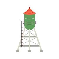 watertoren bouwen vector