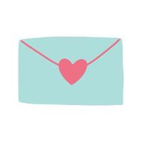 hart envelop doodle vector