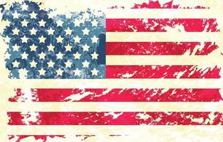 vintage noodlijdende Amerikaanse vlag vector