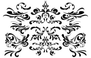 decoratief handgetekend element swirl vector