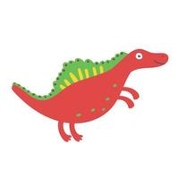 schattige dinosaurus spinosaurus. dinosaurus vector karakter