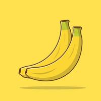 banaan pictogram cartoon vector illustratie geïsoleerde object