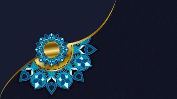 luxe decoratieve mandala ontwerp achtergrond in gouden kleur. sieraad elegante uitnodiging trouwkaart, uitnodigen, arabesk patroon, islamitisch, achtergrond dekking banner illustratie vector ontwerp