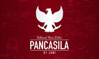 Indonesische vakantie pancasila dag illustratie. vector