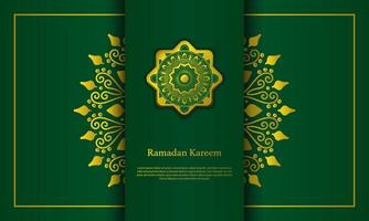vectorafbeelding van ramadan kareem met gouden maan en blauwe achtergrond. geschikt voor wenskaarten, behang en andere. vector