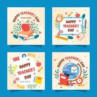 nationale lerarendag sociale media vector