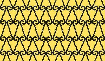 naadloos patroon. geel zwart etnisch motief. minimalistisch patroonontwerp vector