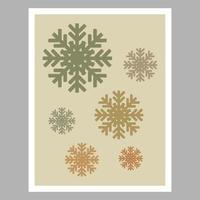 abstracte sneeuwvlokkunst voor wanddecoratie. geschikt voor familiekamer. vector illustratie