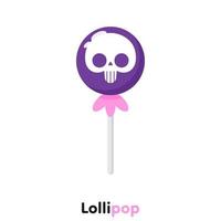 schattige cartoon lolly, vector illustratie.