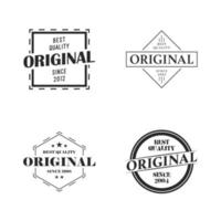 originele logo badges embleem vector