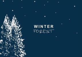 winter bos logo symbool illustratie vector