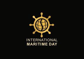 symbool icoon internationale maritieme dag logo ontwerp inspiratie. vector