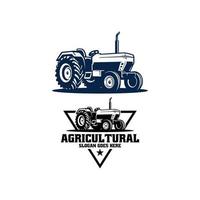set van tractor logo vector