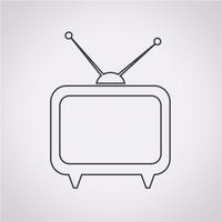 TV pictogram symbool teken vector
