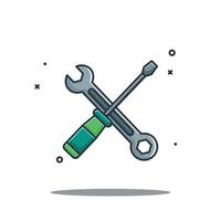 gereedschap ingenieur cartoon illustraties vector