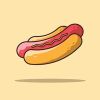 hotdog cartoon illustraties vector