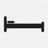 Bed pictogram symbool teken vector