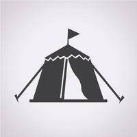 Tent pictogram symbool teken vector