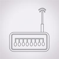 router pictogram symbool teken vector