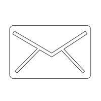 mail pictogram symbool teken vector