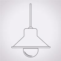 Lamp pictogram symbool teken vector