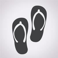 slippers pictogram symbool teken vector