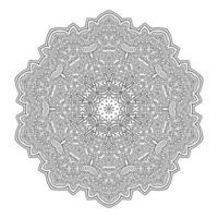 elegant lijntekeningen mandala-ontwerp vector